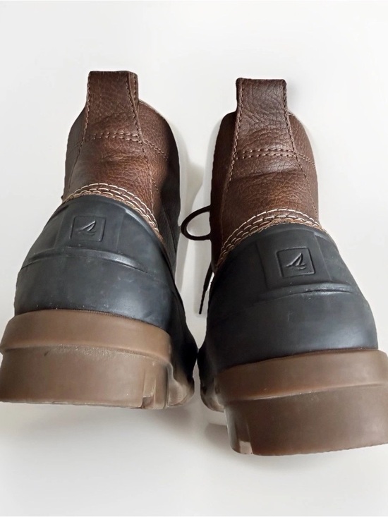 Sperry Top-Sider Mens 8 Duck Boots Brown Black Waterproof Winter Retro Classic main image 4